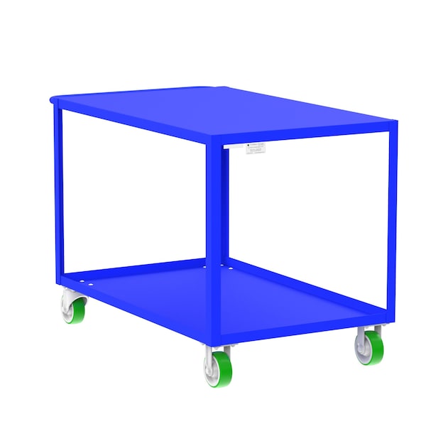 Valley Craft Utility Cart, Steel, 2000 lb Load Capacity, 53 in L, 30 in W F89181BUPY - main