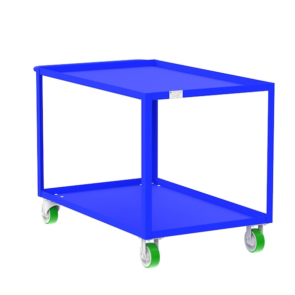 Valley Craft Utility Cart, Steel, 2000 lb Load Capacity, 53 in L, 30 in W F89182BUPY - main