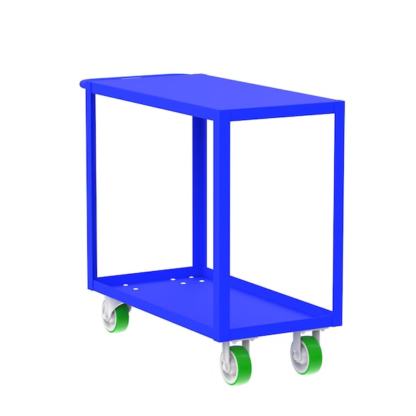 Valley Craft Utility Cart, Steel, 2000 lb Load Capacity, 41 in L, 18 in W F89183BUPY - main