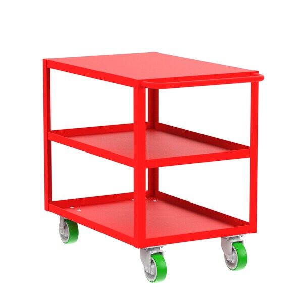 Valley Craft Flush-Top Utility Car, Three Shelf, 24x36 F89220RDPY - main