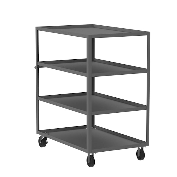 Valley Craft Utility Cart, Steel, 3600 lb Load Capacity, 53 in L, 30 in W F89229GYPH - main