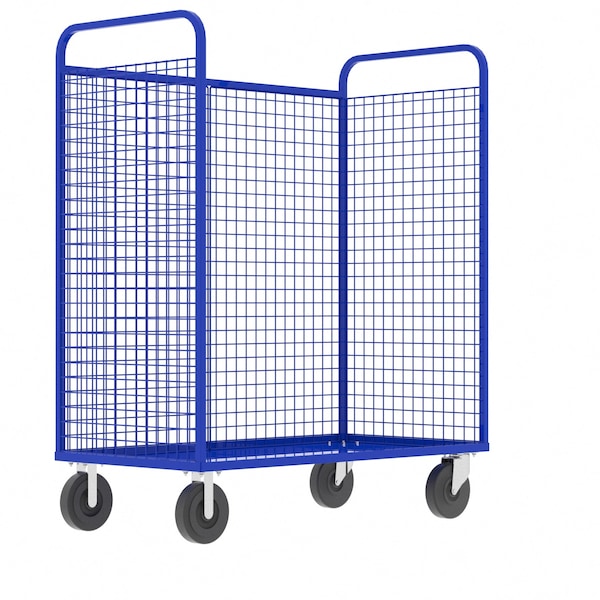 Valley Craft Cage Cart, 57"Wx30"D, 3-Sided High Profil F89256VCBL - main
