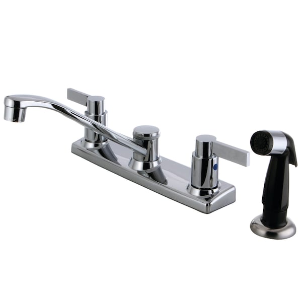 Nuvofusion Kitchen Faucet, Manual, 8" Mount, 4 Hole FB2122NDL - main