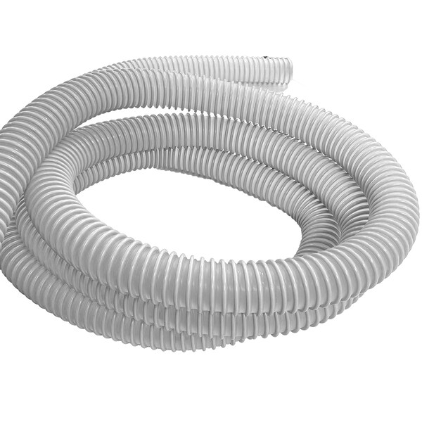 Delfin Industrial Hose, 10, White Helix conduc, 50mm(2") FH0033.50.10