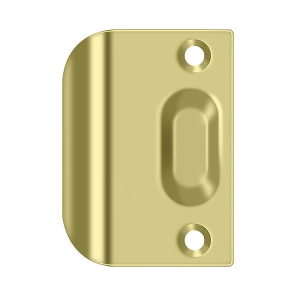Deltana Full Lip Strike Plate Bright Brass FLSP335U3