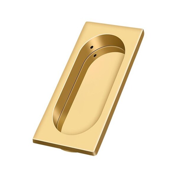 Deltana Flush Pull, Large, 4" X 1-5/8" X 3/8" Lifetime Brass FP4134CR003