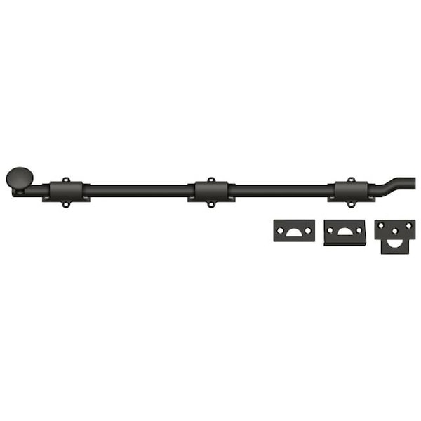 Deltana Surface Bolt With Off-Set, Heavy Duty Oil Rubbed Bronze 18" FPG1810B - main