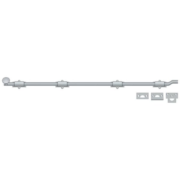 Deltana Surface Bolt With Off-Set, Heavy Duty Satin Chrome 42" FPG4226D