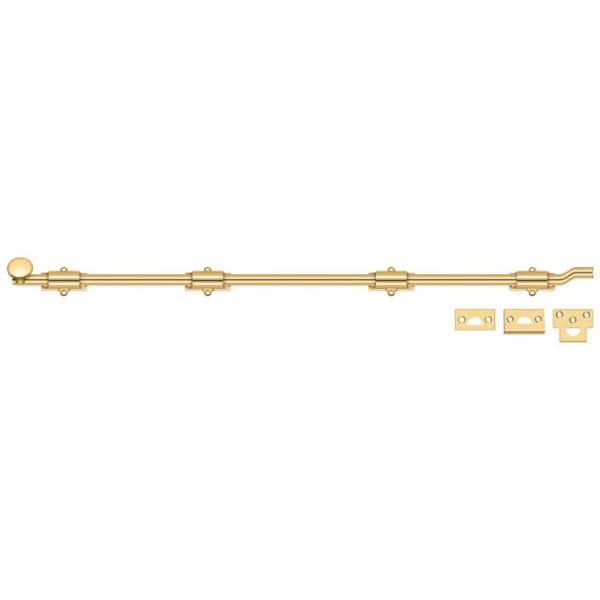 Deltana Surface Bolt With Off-Set, Heavy Duty Lifetime Brass 42" FPG42CR003