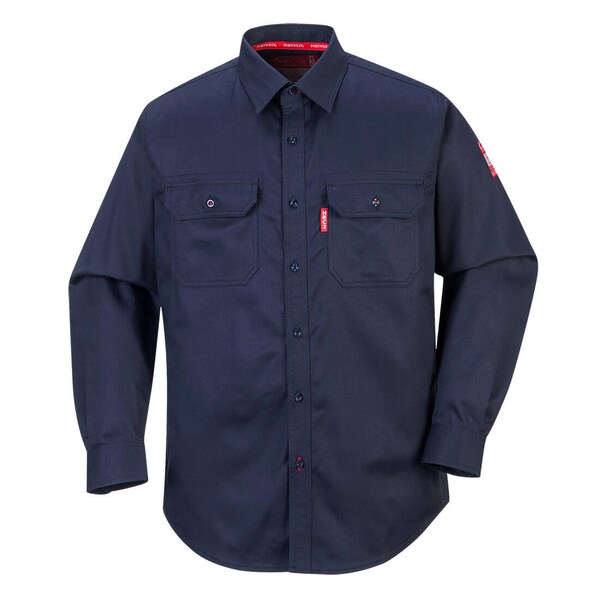 Portwest Bizflame Shirt, Navy, Medium FR89 - main