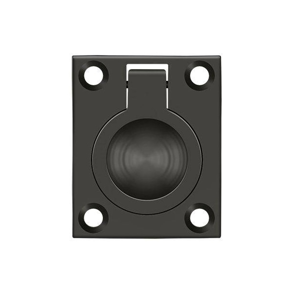 Deltana Flush Ring Pull, 1-3/4" X 1-3/8" Oil Rubbed Bronze FRP175U10B - main