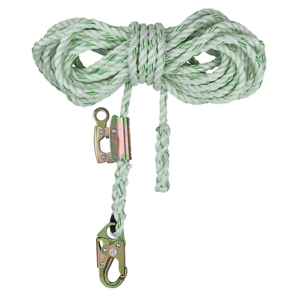 Safewaze Rope Grab with Lifeline, For Rope Size 5/8", Zinc Plated Steel FS700-25GA - main