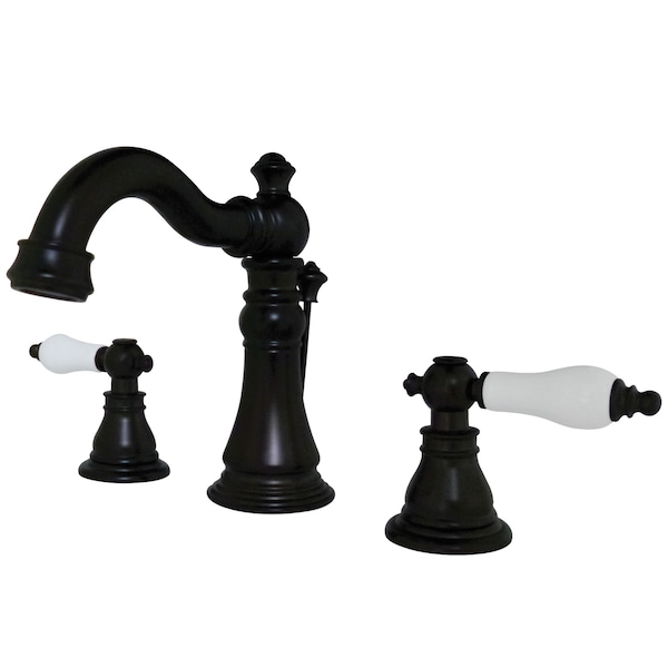 American Patriot Dual Handle FSC1975APL 8" Widespread Lavatory Faucet, 8" to 16" Mount, Oil Rubbed Bronze 3 Hole FSC1975APL - main