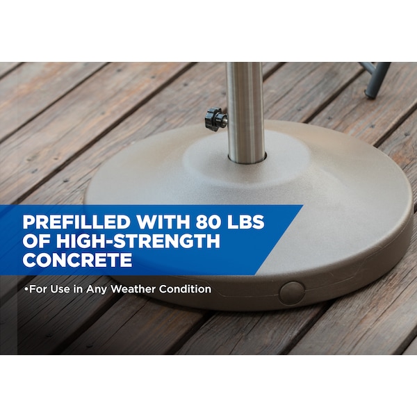 Us Weight Fub80bz 90 99 Umbrella Base Bronze 80 Lb Zoro Com