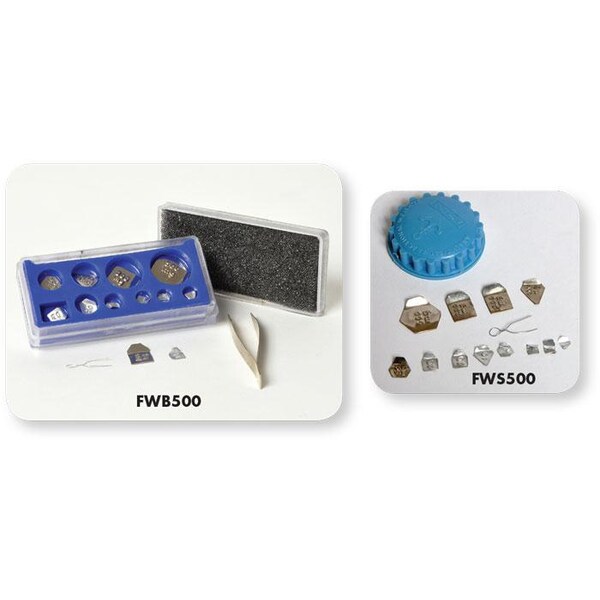 United Scientific Fractional Weight Set With Rider And For FWB500 - main