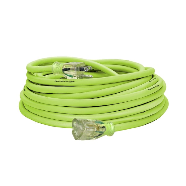 Flexzilla SJTW Extension Cord, 12 AWG, Outdoor, 12/3, 1 Outlets, Green, 50 ft FZ512830 - main