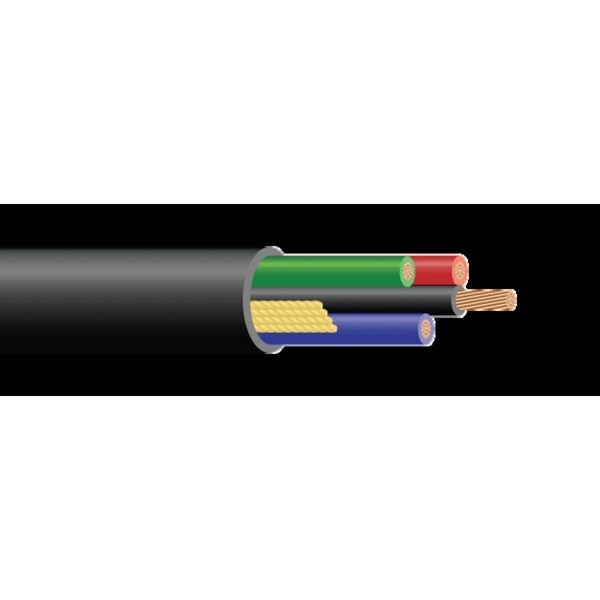 Southwire Portable Cord, THHN, 14 AWG, 4 C, Black, PVC, Stranded, 600V, Outdoor, 500 ft 40854202 - main