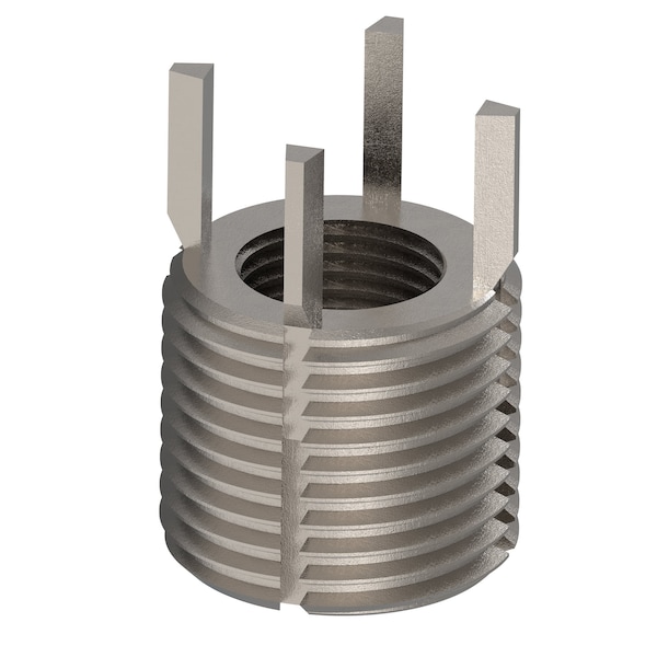 Zoro Select Key Locking Thread Insert, Extra Heavy Wall, 4 Keys, 5/8"-18 Int Thrd Sz, 1"-12 Ext Thrd Sz, 10 PK 217-076540 - main