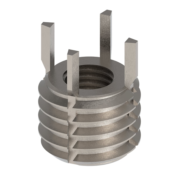 Zoro Select Key Locking Thread Insert, Extra Heavy Wall, 4 Keys, 5/16"-24 Int Thd Sz, 9/16"-12 Ext Thd Sz, 10 PK 217-077535 - main