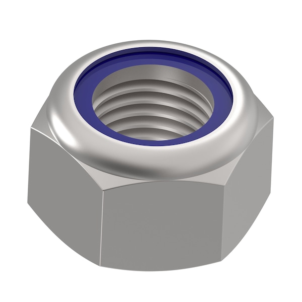 Zoro Select Nylon Insert Lock Nut, M36-4.00, 18-8 Stainless Steel, Not Graded, Plain, 36 mm Ht NL5X03600 - main