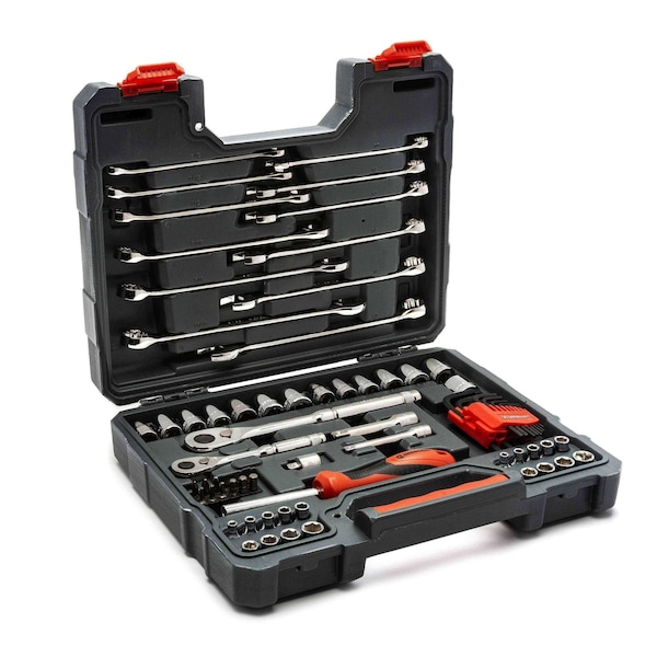 Crescent 70-Pc Mechanics Tool Set, SAE Sockets, Wrenches, Ratchet