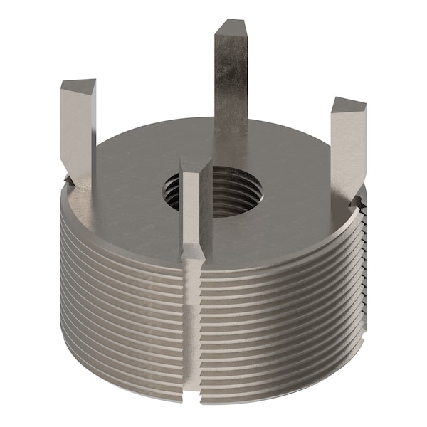 Zoro Select Key Locking Thread Insert, Heavy Wall, 4 Keys, 3/4"-16 Int Thrd Sz, 2 1/8"-12 Ext Thrd Sz, 10 PK 217-077509 - main