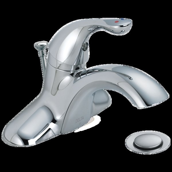 Delta Single Handle Centerset Lavatory Faucet, 4" Mount, Chrome 3-hole 4" installation Hole 520LF-HDF - main