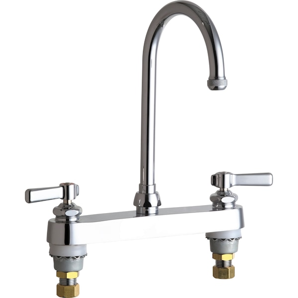 Chicago Faucet Manual 8" Mount, Service Sink Faucet, Chrome plated 527