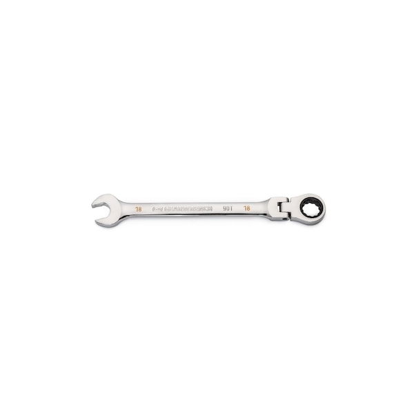 Gearwrench 18mm 90-Tooth 12 Point Flex Head Ratcheting Combination Wrench 86718 - main