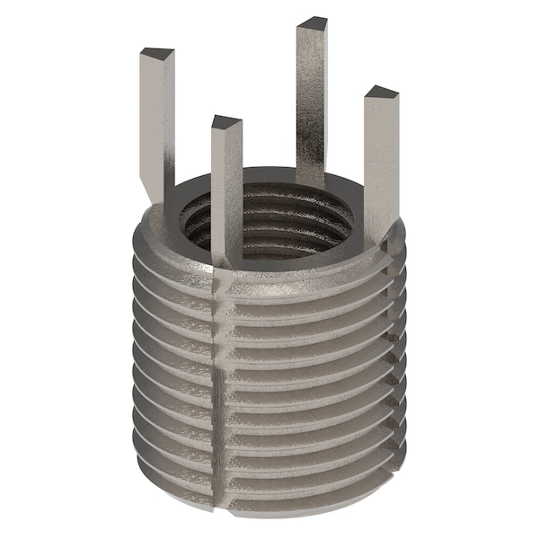 Zoro Select Key Locking Thread Insert, Heavy Wall, 4 Keys, 9/16"-18 Int Thrd Sz, 13/16"-16 Ext Thrd Sz, 10 PK 217-076507 - main