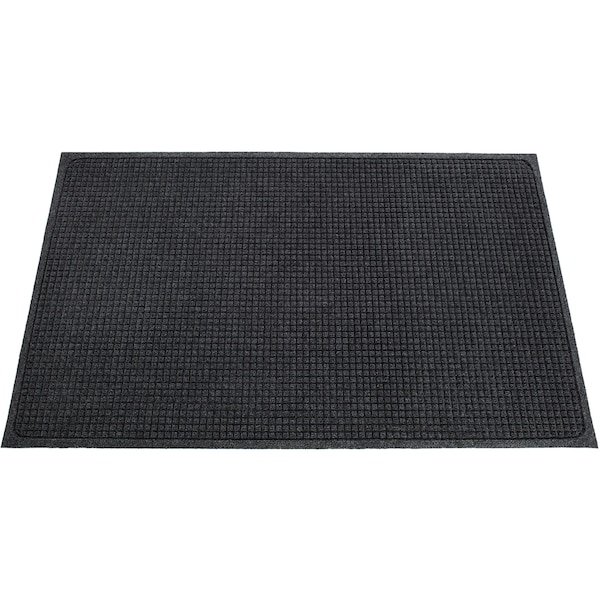 Genuine Joe Ecoguard Indoor Wiper Floor Mats, Charcoal Gray, 48 in W x 72 in L GJO58937 - main