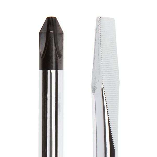 TEKTON Long Hard-Handle Chrome Blade Screwdriver Set #2, 1/4 in. 2-Piece | DRV42013 TEKTON Long Hard-Handle Chrome Blade Screwdriver Set #2, 1/4 in. 2-Piece | DRV42013
