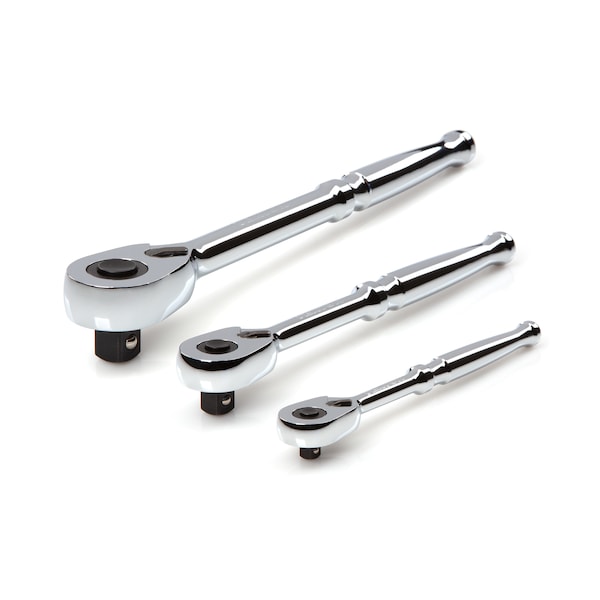 Tekton 1/4, 3/8, 1/2 Inch Drive Quick-Release Ratchet Set (3-Piece) SRH91100 - main