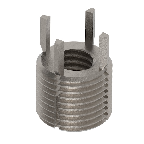 Zoro Select Key Locking Thread Insert, Extra Heavy Wall, 4 Keys, 1/2"-13 Int Thd Sz, 13/16"-16 Ext Thd Sz, 10 PK 217-077338 - main