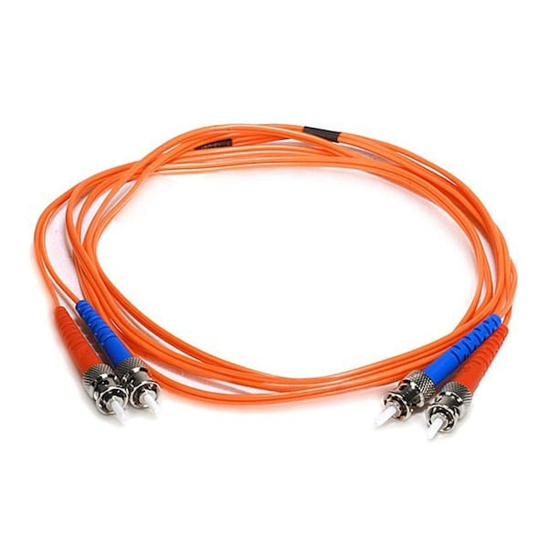 Monoprice Fiber Optic Patch Cord, ST/ST, 2m, Multi 2602 | Zoro