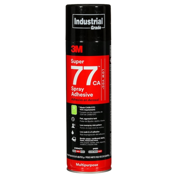 3M Epoxy Adhesive, Super 77CA Series, Clear, 18 oz, Bottle 77CA