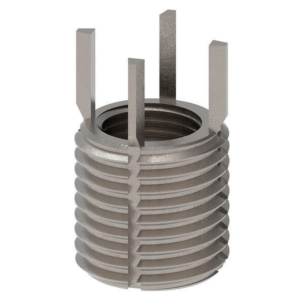 Zoro Select Key Locking Thread Insert, Heavy Wall, 4 Keys, 1/2"-20 Int Thrd Sz, 11/16"-11 Ext Thrd Sz, 10 PK 217-077506 - main