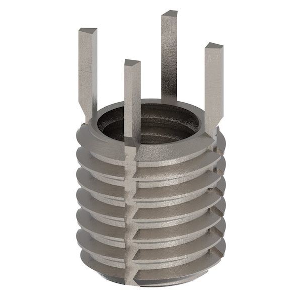 Zoro Select Key Locking Thread Insert, Thin Wall, 4 Keys, 7/16"-14 Int Thrd Sz, 9/16"-12 Ext Thrd Sz, 10 PK 217-076325 - main