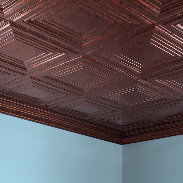 Fasade Traditional 3 2Ftx4Ft Glue Up Ceili, PK 5, 5 PK PG5218 - main