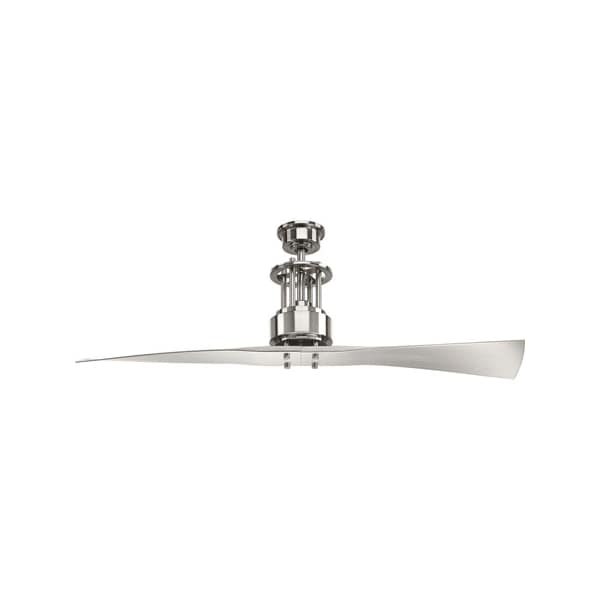 Progress Lighting Spades, 52", Ceiling Fan, 2 Blades, 6 Speed, Remote Control Reverse Speeds, 120V, 56 in W P2570-09 - main