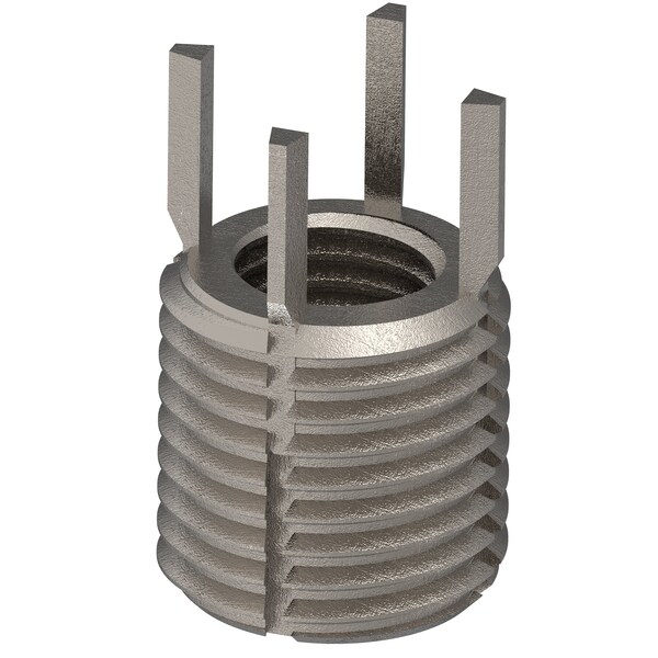 Zoro Select Key Locking Thread Insert, Thin Wall, 4 Keys, M8-1.00 Int Thrd Sz, M12-1.25 Ext Thrd Sz, 10 PK 217-077553 - main