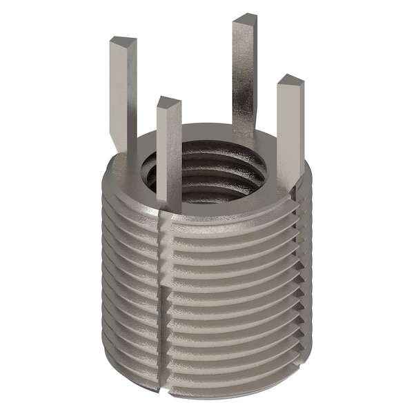 Zoro Select Key Locking Thread Insert, Heavy Wall, 4 Keys, 3/4"-10 Int Thrd Sz, 1 1/8"-12 Ext Thrd Sz, 10 PK 217-077309 - main