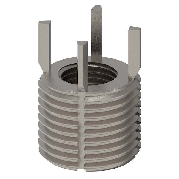 Zoro Select Key Locking Thread Insert, Extra Heavy Wall, 4 Keys, 1/2"-20 Int Thd Sz, 13/16"-16 Ext Thd Sz, 10 PK 217-077538 - main