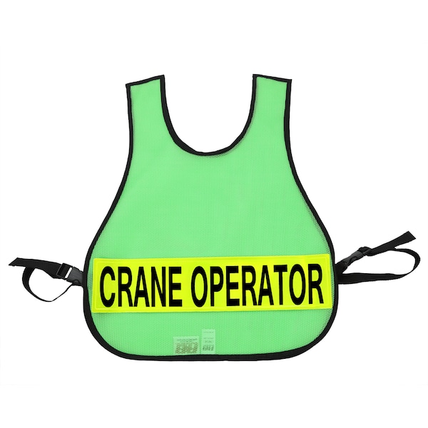 R&B Fabrications Safety Vest Crane Operator, Lime Green 005LG-CO - main