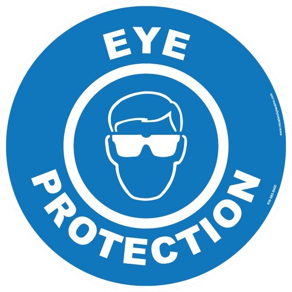 Visual Workplace Floor Sign, High Bond, 12", Round, 60-1609-RO12-N343 60-1609-RO12-N343 - main