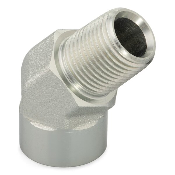 Parker 45 Degrees Street Elbow Brass 45 Degrees Elbow, 1/8 in Male NPTF X 1/8 in Female NPTF 1/8 CD45-B - main