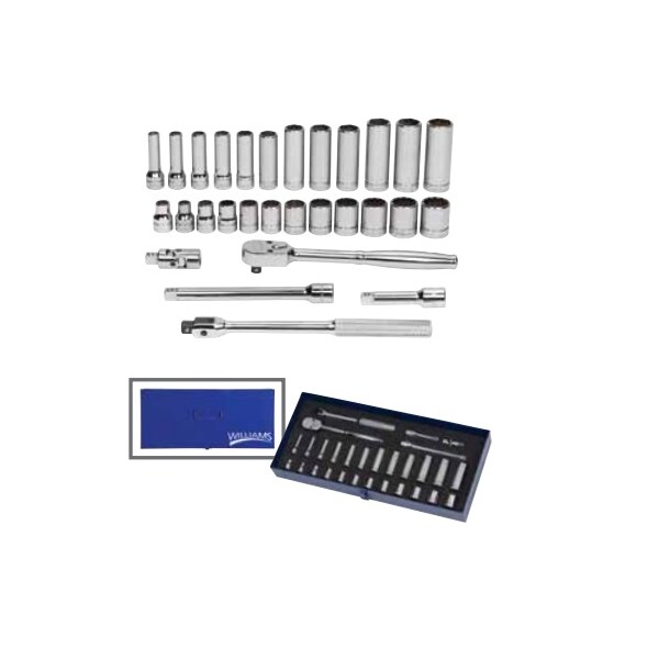Williams Socket Set , 29 pcs MSB29FTB Zoro