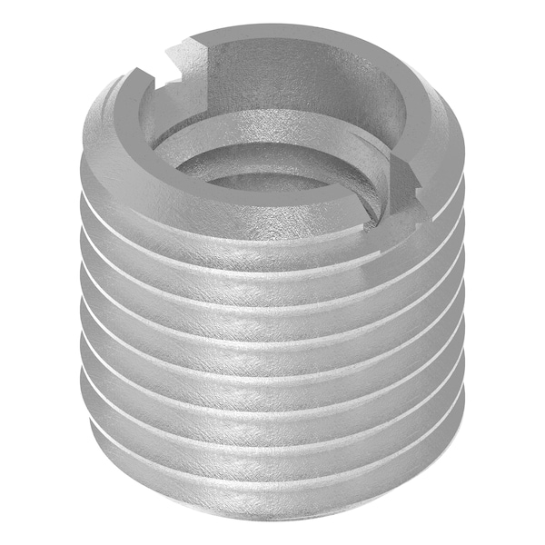 Zoro Select Thin Wall Self Locking Thread Insert, 1/4"-28 Int Thrd Sz, 18-8 Stainless Steel EZ-313-428 - main