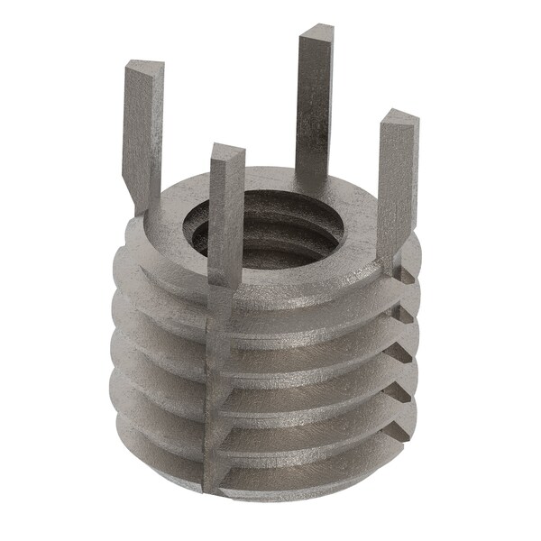 Zoro Select Key Locking Thread Insert, Extra Heavy Wall, 4 Keys, 3/8"-16 Int Thrd Sz, 5/8"-11 Ext Thrd Sz, 10 PK 217-077336 - main