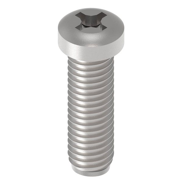 Zoro Select Thread Cutting Screw, M5 x 20 mm, Zinc Plated Steel Fillister Head Phillips Drive, 250 PK M67150.050.0020 - main